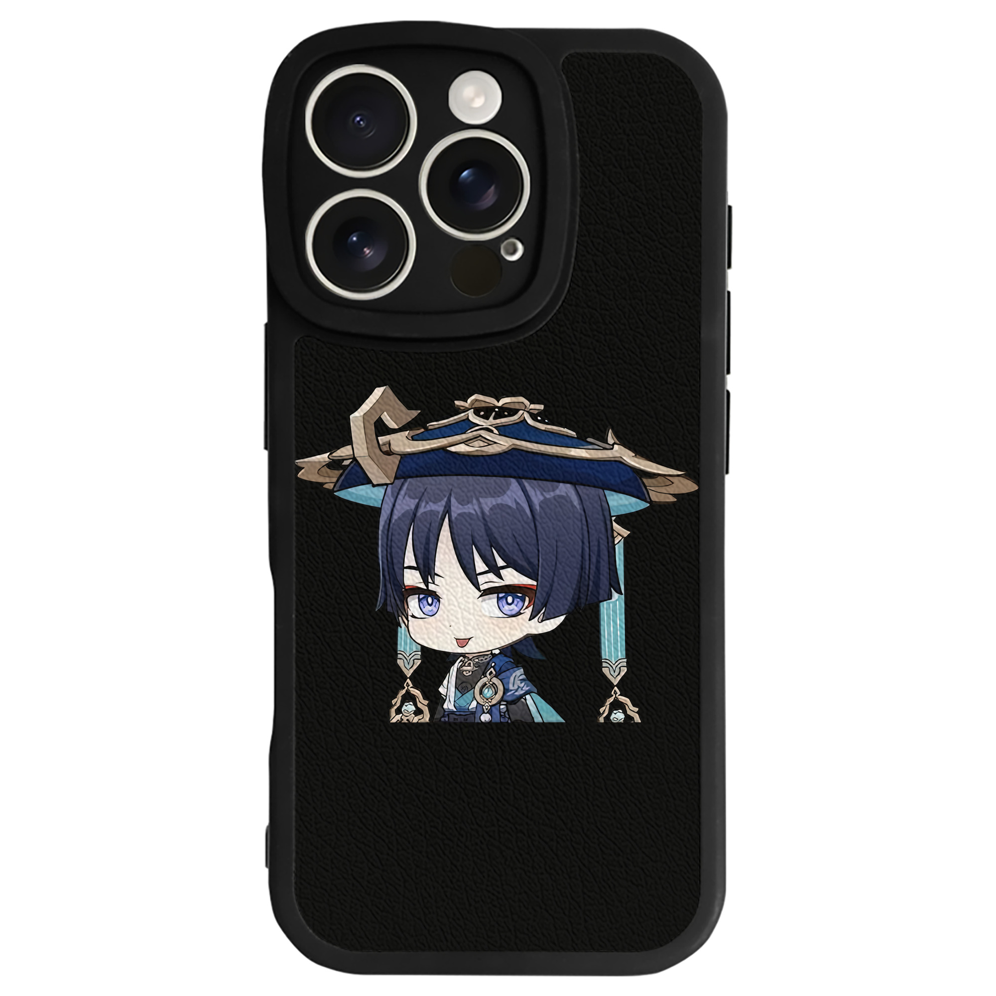 げんし神 さんペい genshin Sanpei 【iPhone 16シリーズ対応】シリコンスマホケース（レザー調） 材質：シリコン